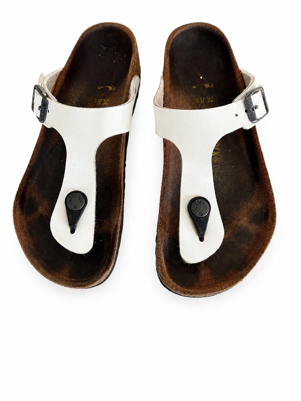 Birkenstock  Kids White/pearl Thong Sandals Size 34 EU / US 3 Youth